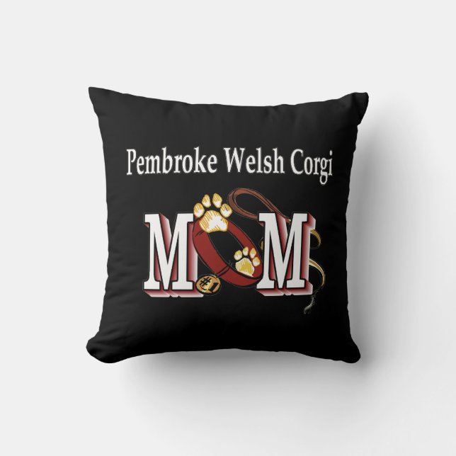 Pembroke Welsh Corgi Mamma Kudde (Framsida)