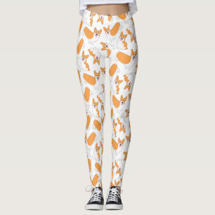 Pembroke Welsh Corgi Mönster Leggings