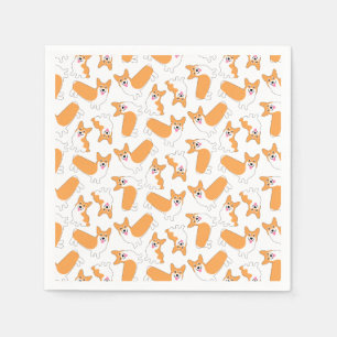 Pembroke Welsh Corgi Mönster Pappersservett