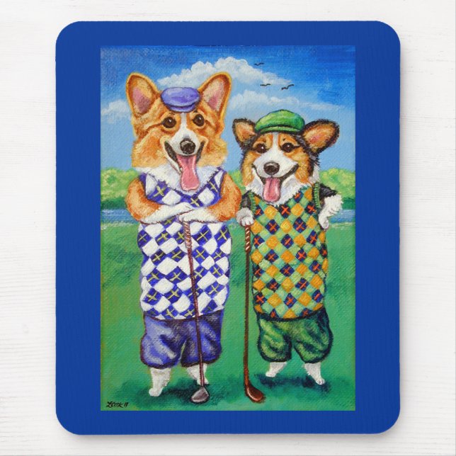 Pembroke Welsh Corgi Mousepad Musmatta (Framsidan)