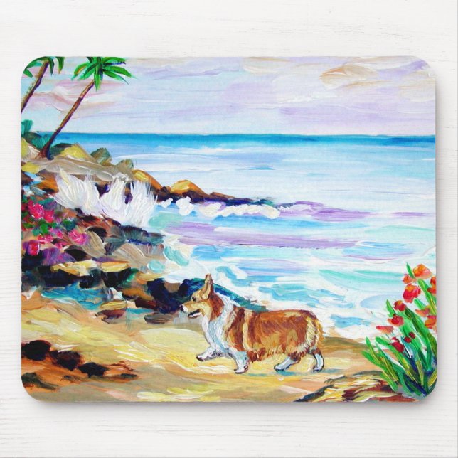 Pembroke Welsh Corgi Mousepad Musmatta (Framsidan)
