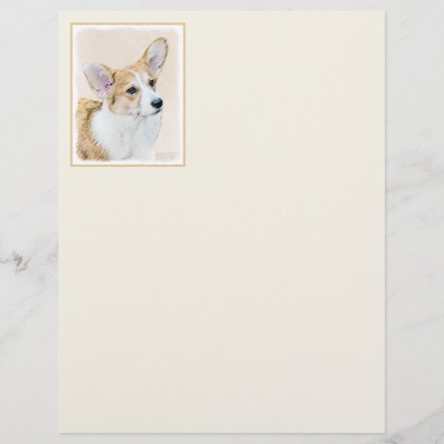 Pembroke Welsh Corgi Painting - Original Hund Art (Framsida)
