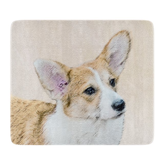 Pembroke Welsh Corgi Painting - Original Hund Art (Framsidan)