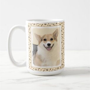 Pembroke Welsh Corgi Painting - Original Hund Art Kaffemugg