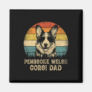 Pembroke Welsh Corgi Pappa Hundälskare Fars dag T Magnet