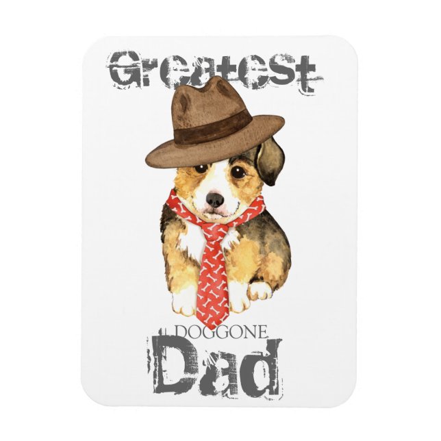 Pembroke Welsh Corgi Pappa Magnet (Vertikal)