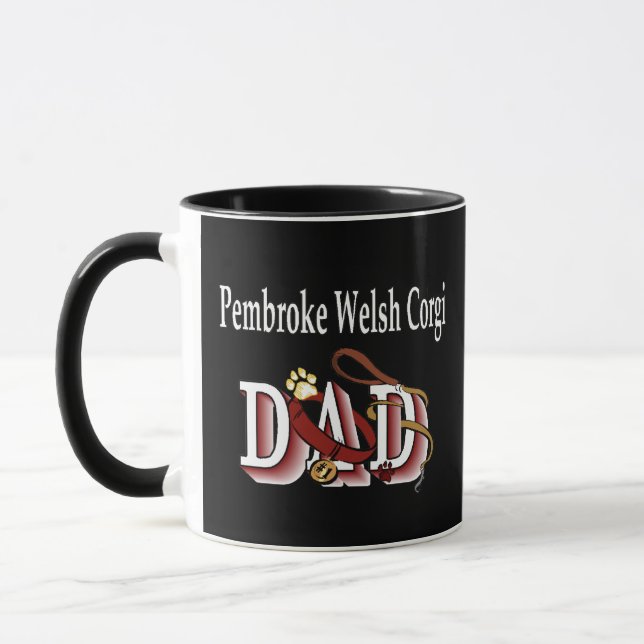 Pembroke Welsh Corgi Pappa Mugg (Vänster)