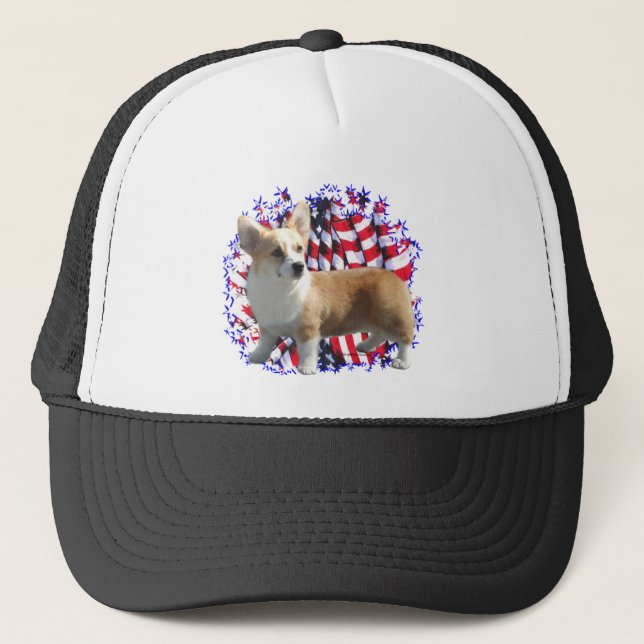 Pembroke Welsh Corgi Patriot Keps (Framsida)