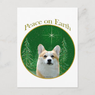 Pembroke Welsh Corgi Peace Vykort