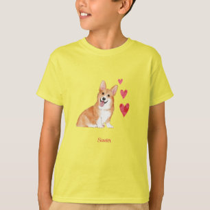 Pembroke Welsh Corgi Personlig Hund T Shirt