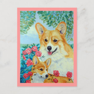 Pembroke Welsh Corgi Postcards Vykort