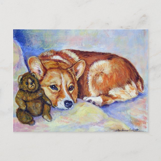 Pembroke Welsh Corgi Postcards Vykort (Framsida)