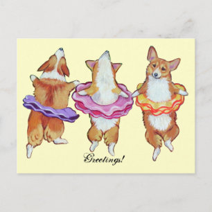 Pembroke Welsh Corgi Postcards Vykort