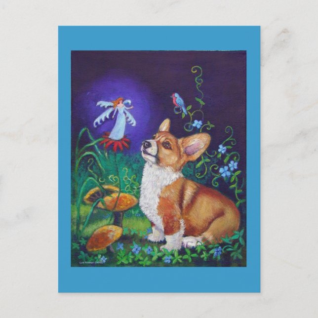 Pembroke Welsh Corgi Postcards Vykort (Framsida)