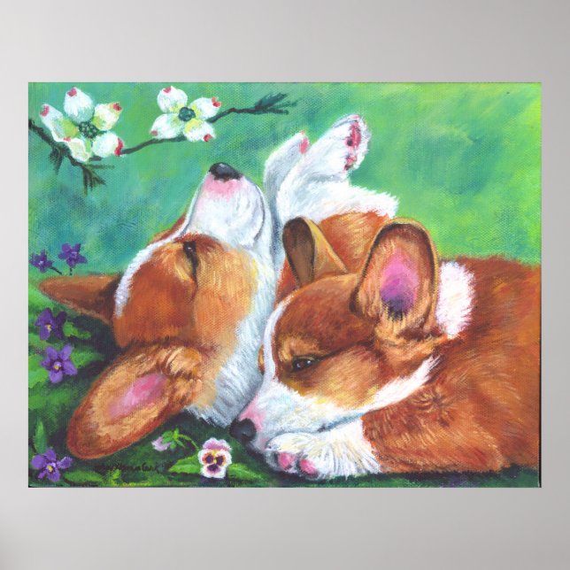 Pembroke Welsh Corgi Poster PRINT (Framsidan)