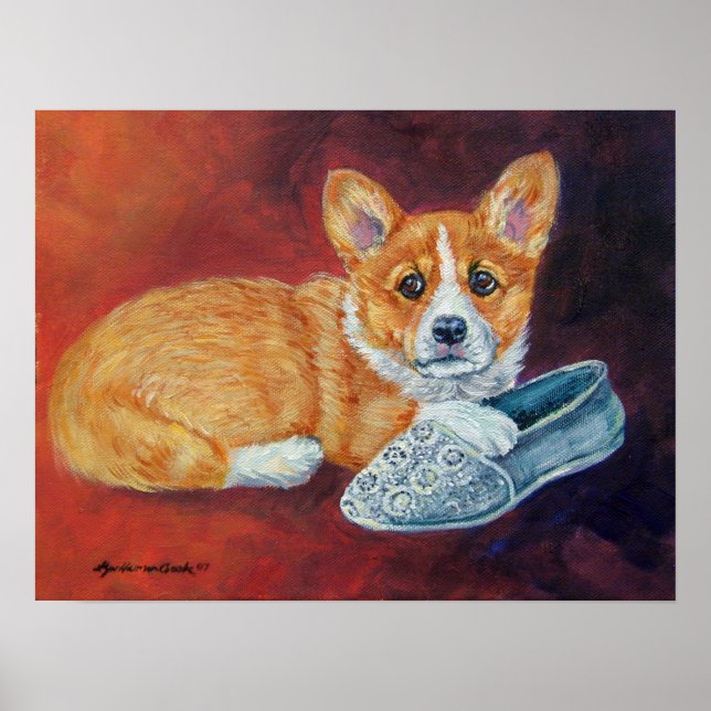 Pembroke Welsh Corgi Poster Skriv ut (Framsidan)