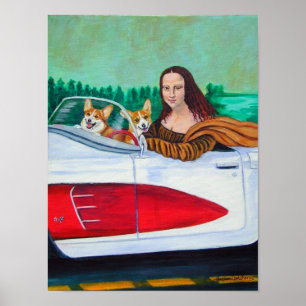 Pembroke Welsh Corgi Poster Skriv ut