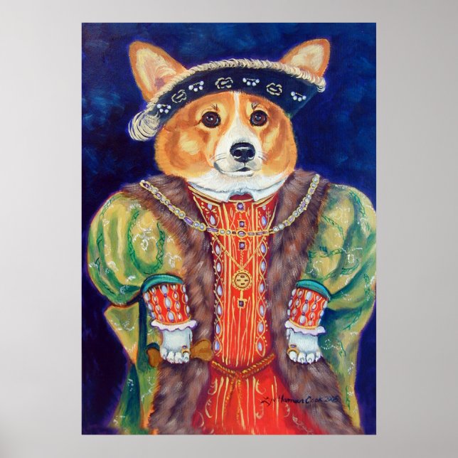Pembroke Welsh Corgi Poster Skriv ut (Framsidan)