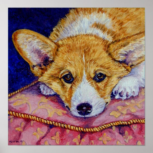 Pembroke Welsh Corgi Print Poster (Framsidan)