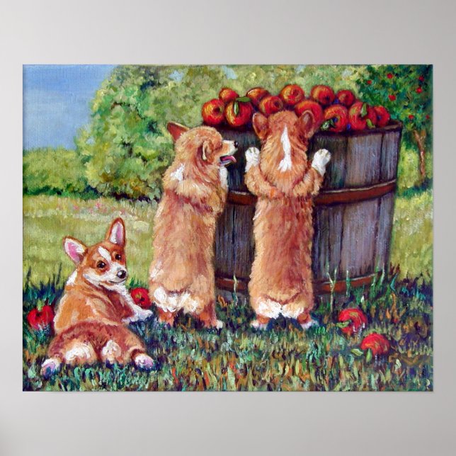 Pembroke Welsh Corgi Print Poster (Framsidan)