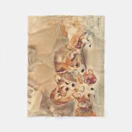 Pembroke Welsh Corgi Puppies Fleecefilt