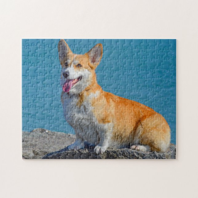 Pembroke Welsh Corgi Puppy Hund Pussel (Horisontell)