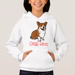 Pembroke Welsh Corgi Puppy Hund Red Kärlek Girls Tee