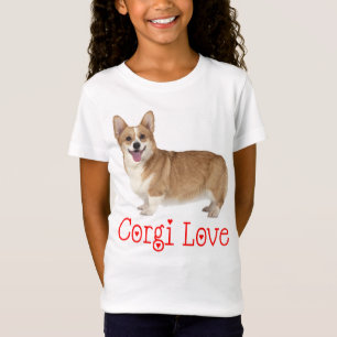 Pembroke Welsh Corgi Puppy Hund Red Kärlek Girls Tee Shirt