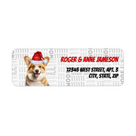 Pembroke Welsh Corgi-Returadressen Juli Hund Returadress Etikett