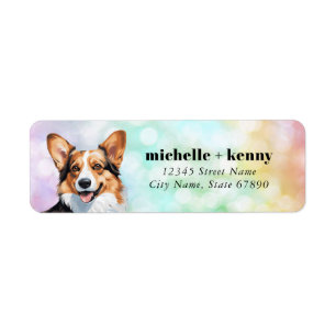 Pembroke Welsh Corgi Returetiketter Returadress Etikett