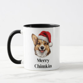 Pembroke Welsh Corgi Santa mössa jul hund Mugg