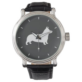 Pembroke Welsh Corgi Silhouette Armbandsur
