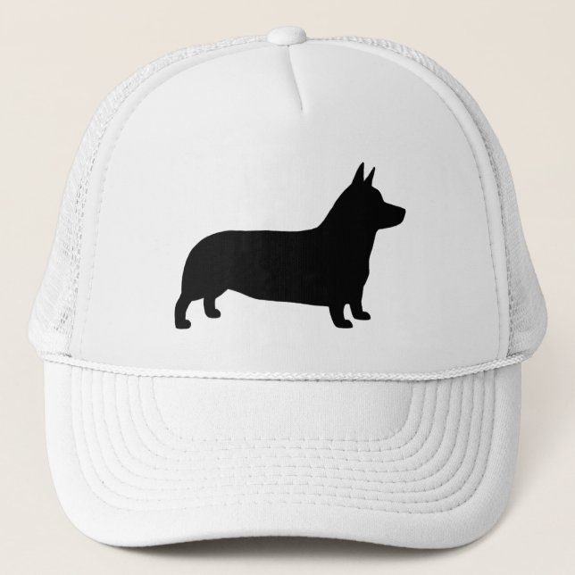 Pembroke Welsh Corgi Silhouette Keps (Framsida)