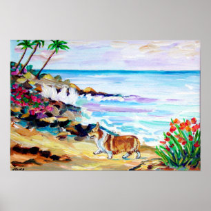 Pembroke Welsh Corgi Skriv ut Poster