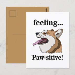Pembroke Welsh Corgi Sött Hund Vykort