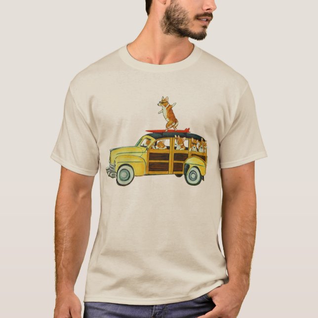 Pembroke Welsh Corgi Tee Shirt (Framsida)