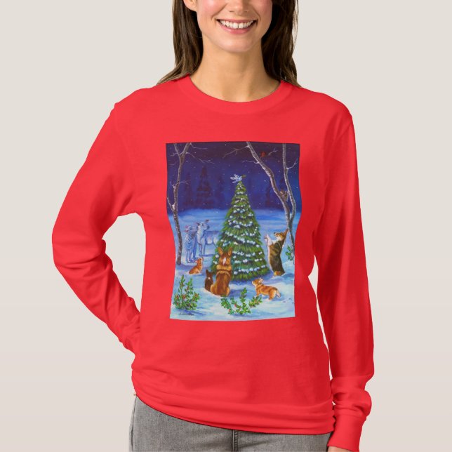 Pembroke Welsh Corgi Tee Shirt (Framsida)
