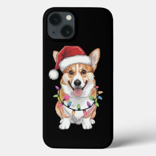 Pembroke Welsh Corgi Tomte Julgran Ljuskedja