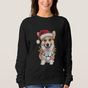 Pembroke Welsh Corgi Tomte Julgran Ljuskedja T Shirt