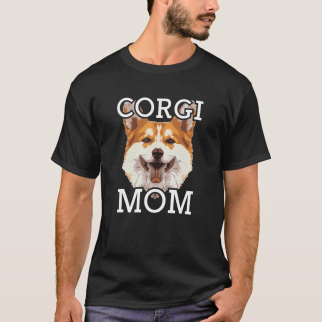 Pembroke Welsh Corgis Corgi Mamma 1 T Shirt (Framsida)