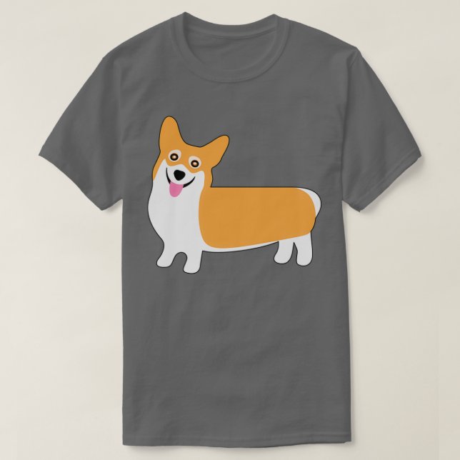 Pembroke Welsh Corgis Cute Mönster T Shirt (Design framsida)