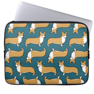 Pembroke Welsh Corgis Mönster Laptop Fodral