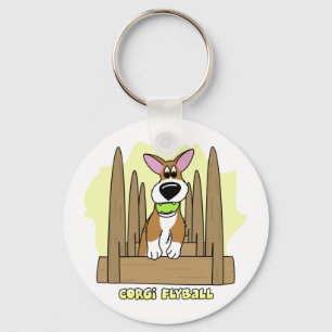 PembrokeCorgi Flyball Keychain Nyckelring