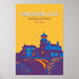 Pembrokeshire Coast National Park Fyren Poster
