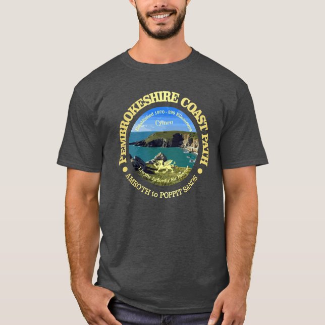 Pembrokeshire Coast Path OBP flicka T Shirt (Framsida)