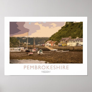 Pembrokeshire järnväg affisch