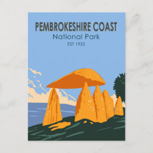 Pembrokeshire Kusten nationalpark Pentre Ifan Vykort