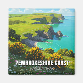 Pembrokeshire Kusten nationalpark Wales Travel Magnet