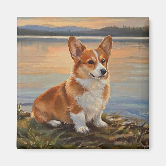 Pembrook Welsh Corgi Magnet (Framsidan)