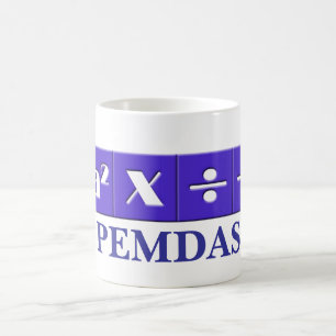 PEMDAS matematik mugg